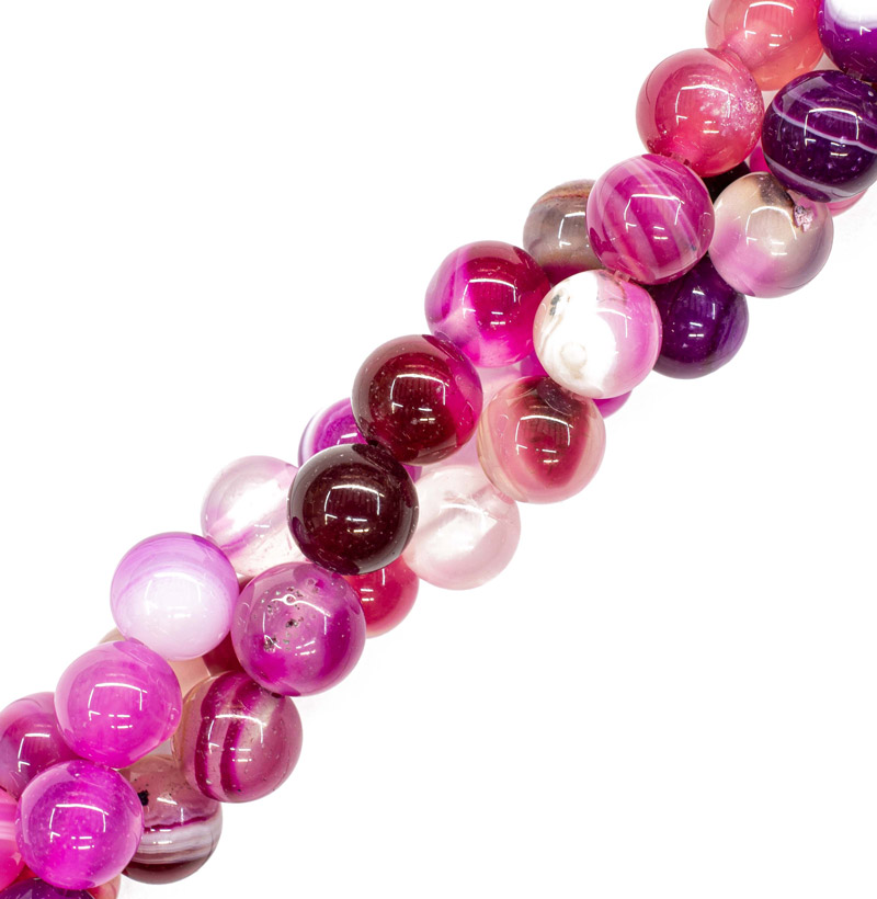 PIEDRA NATURAL NO 6 AGATA FUCSIA
